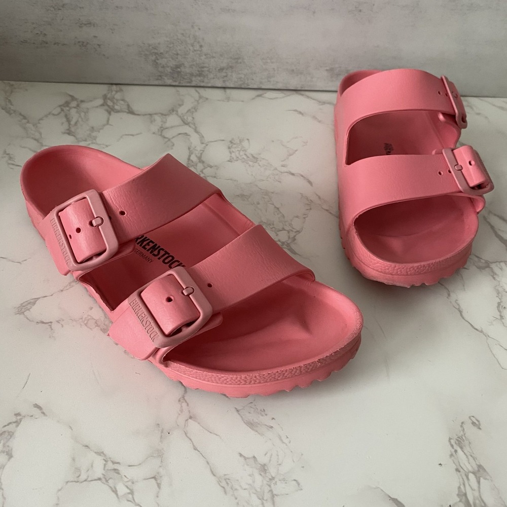 Birkenstock Arizona Sandals EVA Women Sz 38 (7-7.5) Pink Summer Boho